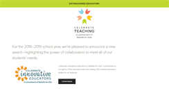 Desktop Screenshot of celebrateteaching.org